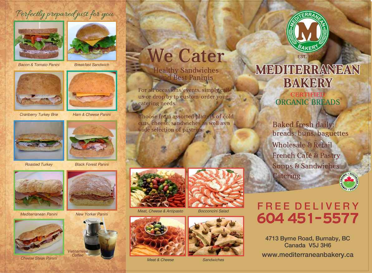 Mediterranean Bakery & Cafe menu